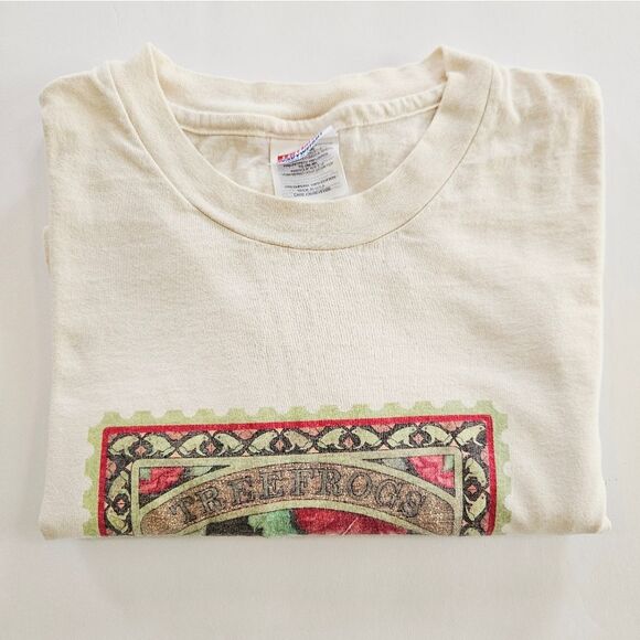 Vintage '90s Tree Frog Graphic Nature Conservation Animal Kingdom Tee T-Shirt XL - Picture 12 of 13